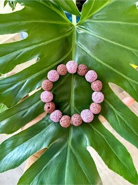 Lava stone bracelet (one)